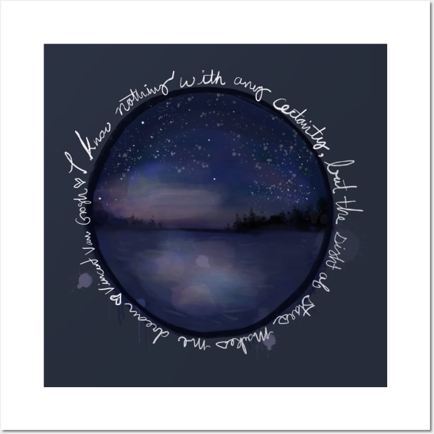 The sight of stars makes me dream Wall Art by Aloe Artwork